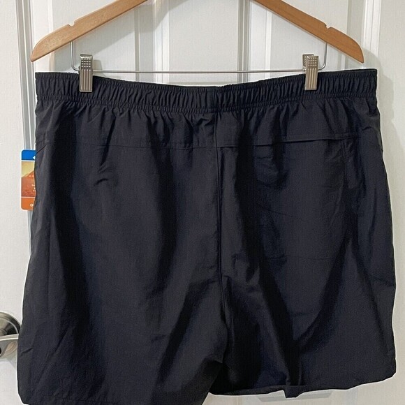 Columbia Rapid Creek Black Nylon Swim Shorts Mesh Lining Mens Size XL NEW - Picture 2 of 8